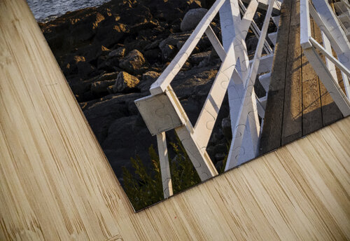 Wooden Walkway to Marshall Point Lighthouse as Sun Sets in Maine Allan Wood puzzle