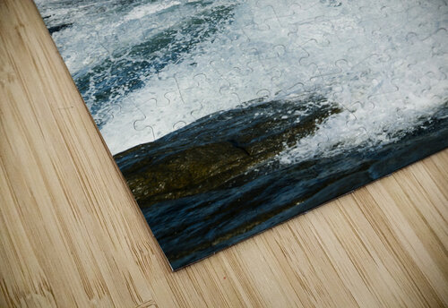 Crashing Waves at Nubble Lighthouse in Southern Maine Allan Wood puzzle