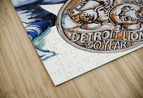 1983 Detroit Lions Football Art Row One Brand puzzle