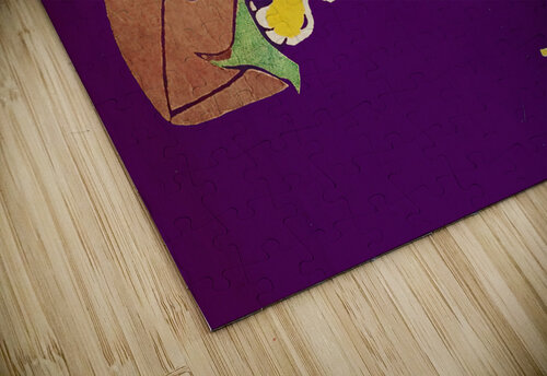 Vintage LSU Tiger Football Art Row One Brand puzzle