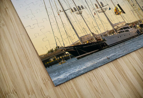 Tall Sailing Vessels in Newport Rhode Island Allan Wood puzzle