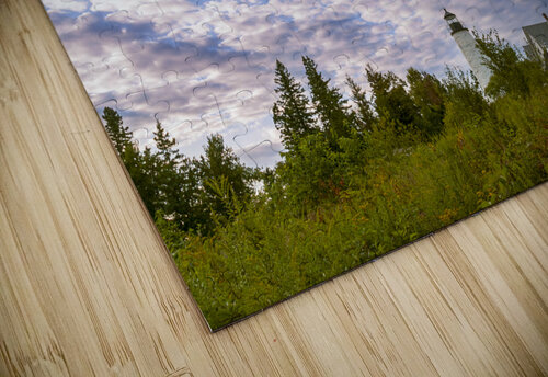 Dramatic Sunset Over Grounds of Dice Head Light in Maine Allan Wood puzzle