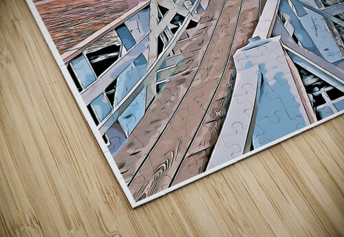 Marshall Point Lighthouse at Sunset in Maine - Illus. Allan Wood puzzle