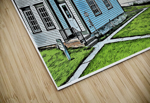 Sunset in Front of West Quoddy Head Lighthouse in Maine - Illus. Allan Wood puzzle