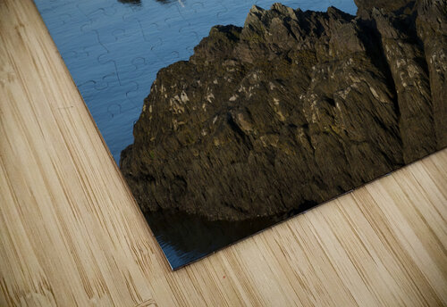 Low Tide by Rocky Shore of Head Harbor Lighthouse Over the Canadian Border Allan Wood puzzle