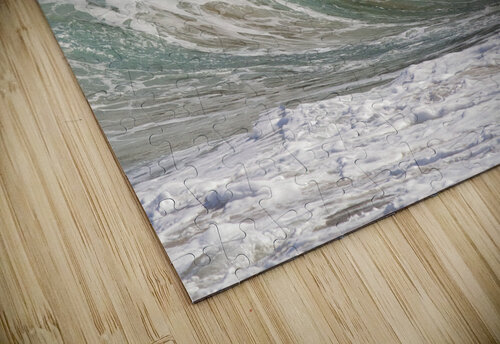 Riding the shorebreak wave at Makapuu Lauren Pritchett Photography puzzle