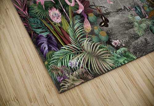 Flamingo Paradice Tapestry  Jackie Grace puzzle