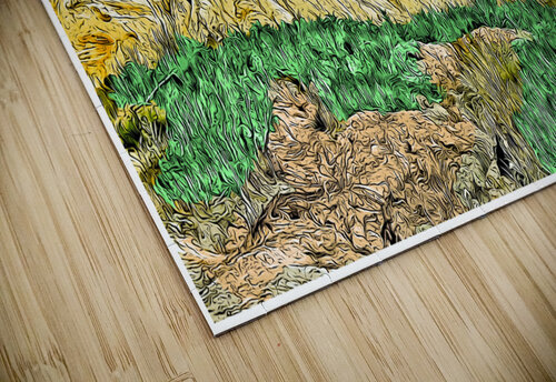 Gay Head Lighthouse Over Cliffs on Marthas Vineyard in Massachusetts - Illus. Allan Wood puzzle