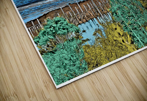 Mullholland Lighthouse Overlooks Fishing Boats in Canadian Harbor - Illus. Allan Wood puzzle