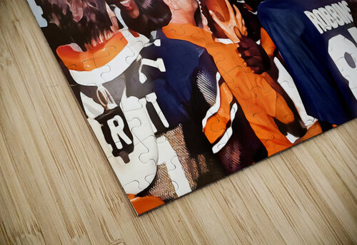 Auburn Football Locker Room Celebration Row One Brand puzzle