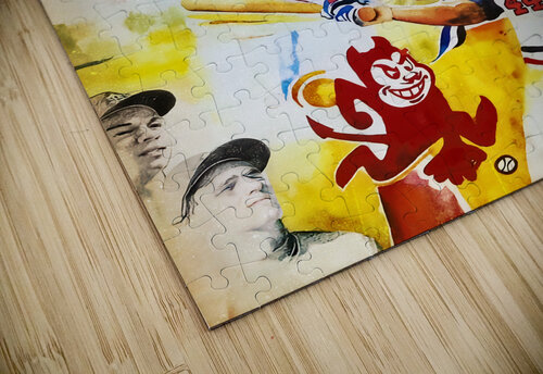 1981 arizona state baseball art  Row One Brand puzzle