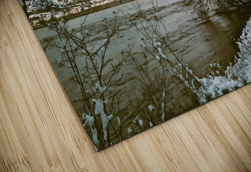 Snowy Sunset On Riversite Vintage Mr Apple puzzle