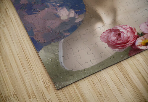 Romantic Floral Portrait of a Woman with Vintage Style and Renaissance Beauty Sandy Richter puzzle