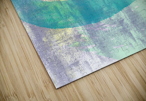 Cyan Loops Abstracy II Iris H Richardson puzzle
