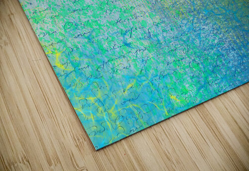 Dark Blue Pastel Abstract With Writing Iris H Richardson puzzle