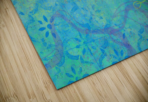 Botanical Abstract in Pastels Iris H Richardson puzzle