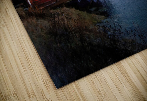 Lofoten Islands Christmas Red House Norma Brandsberg Photography puzzle