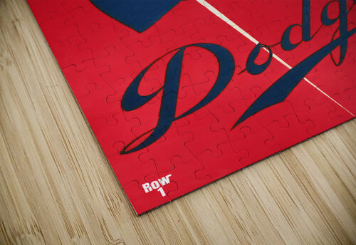 1957 brooklyn dodgers art Row One Brand puzzle