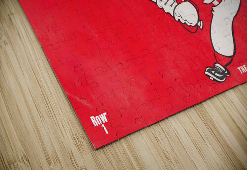 vintage cincinnati reds art remix Row One Brand puzzle
