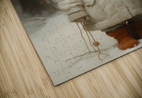 Ginger Kitten in Snow Anne Laure GOUPIL puzzle