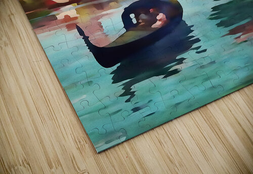 venice watercolor art remix Row One Brand puzzle
