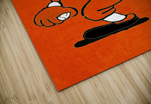 vintage 1950s oregon state beaver baseball art  Row One Brand puzzle