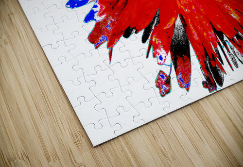 Lighter   Distressed Dasiy on  Abstract Background Catriona Roberts Nature Photography and Designs puzzle