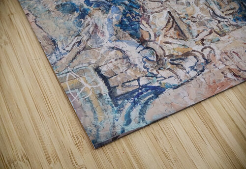 Monacrylics on paper24  x18 Ninos DE puzzle