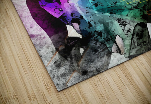 Colorful Romantic Couple Tango Dancers in Love Sandy Richter puzzle