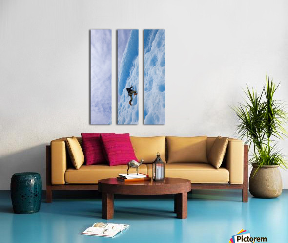 An Ice Climber Ascends The Face Of A Large Iceberg Frozen Into