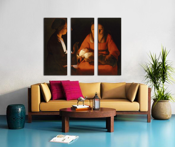 Georges de La Tour - The Newborn Child. Le Nouveau-ne 1648 by