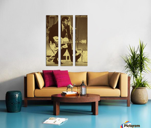 1960's Vintageヴィンテージオリジナルポスター★チャックベリー Chuck Berry Retro Vintage Poster 6 by RANGGA OZI Wall Art