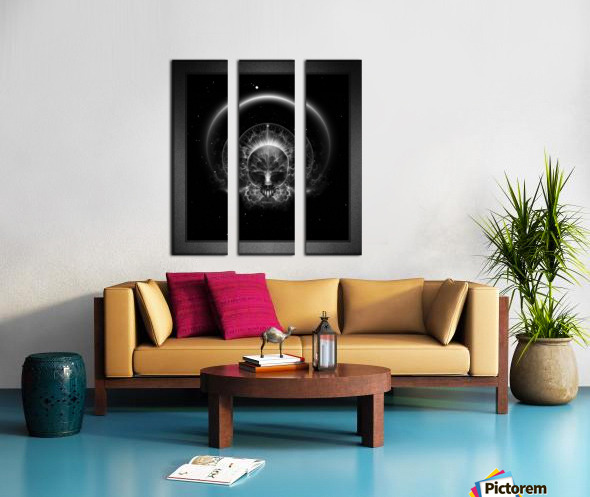 Gothic Skull Blaze Abstract Digital Art Composition by