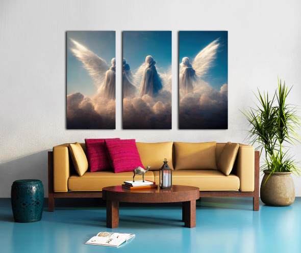 アート・デザイン・音楽 Portraits clouds Angel on clouds in Heaven 02 by Matthias Hauser Wall Art