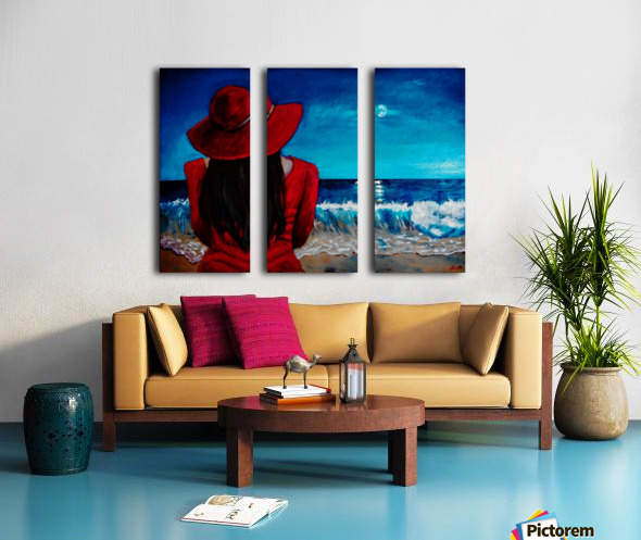 Lady In Red by Karen zima Wall Art