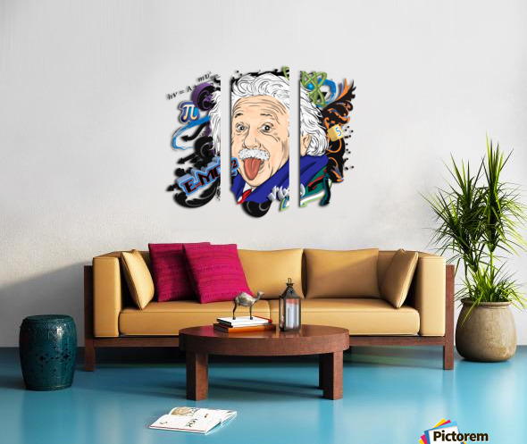 albert einstein physicist by Shamudy Wall Art