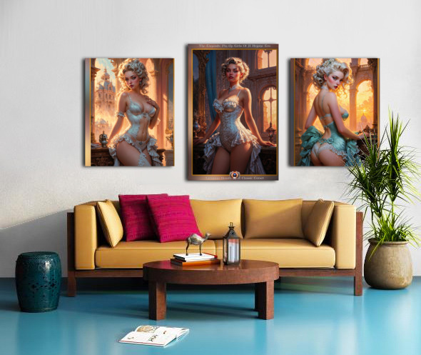 Exquisite Pin Up Girls Of A Bygone Era Gorgeous AI Concept