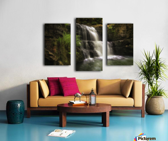 The Waterfall Behind Dinas Rock Leighton Collins Canvas Artwork