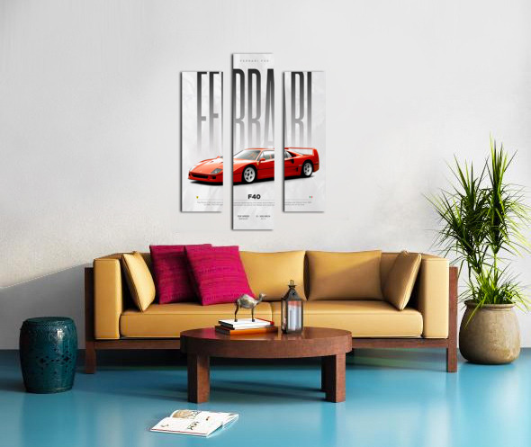 Ferrari F40 Print by Conceptual Photography Wall Art