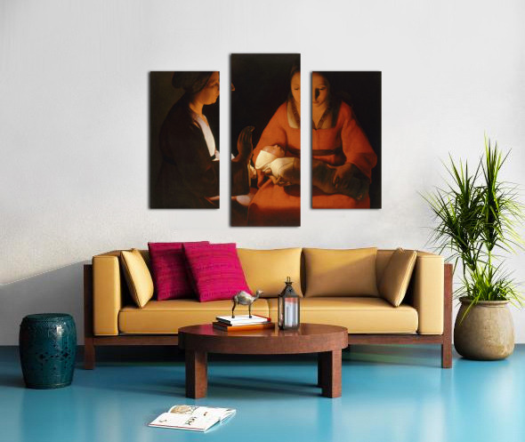 Georges de La Tour - The Newborn Child. Le Nouveau-ne 1648