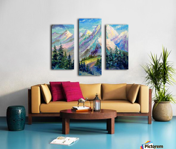 Snowy mountains by Olha Darchuk Wall Art