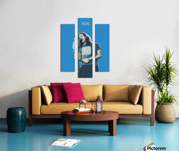Alive   eddie vedder   Pearl Jam Canvas print
