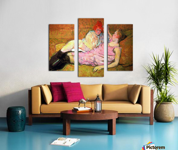 The Sofa By Toulouse Lautrec Canvas The Sofa By Toulouse Lautrec Canvas Print