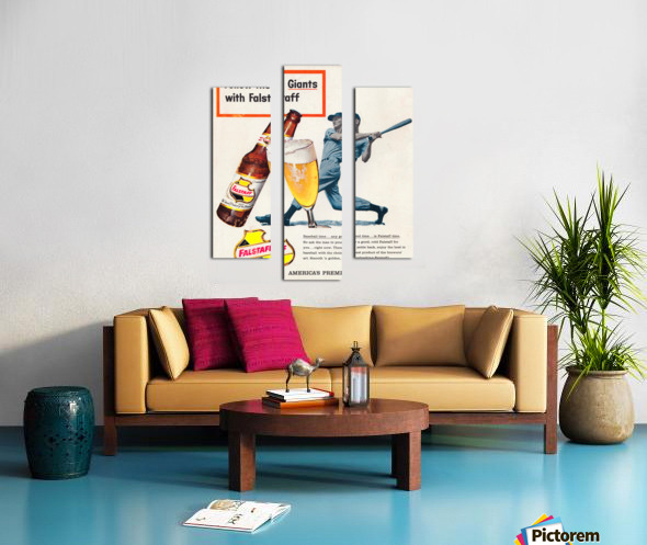 1960 Falstaff Beer Vintage Metal Sign by Row One Brand Wall Art