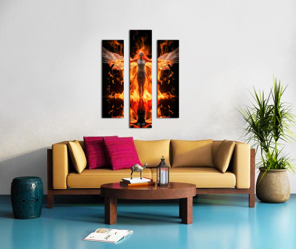 Angel of Fire 01 by Matthias Hauser Wall Art