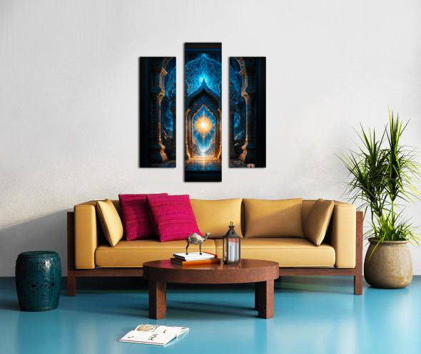 The Temple Of Light Mesmerizing AI Concept Mystical Art by