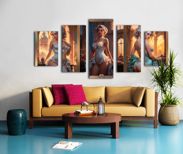 Exquisite Pin Up Girls Of A Bygone Era Gorgeous AI Concept