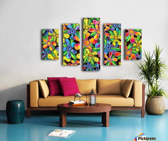 Funky Flowers by Lisa Frances Judd Wall Art