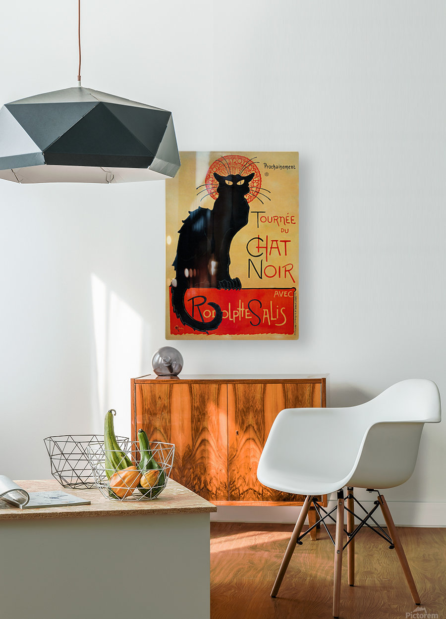 Theophile Steinlen Tournee Du Chat Noir Vintage Poster Canvas Artwork