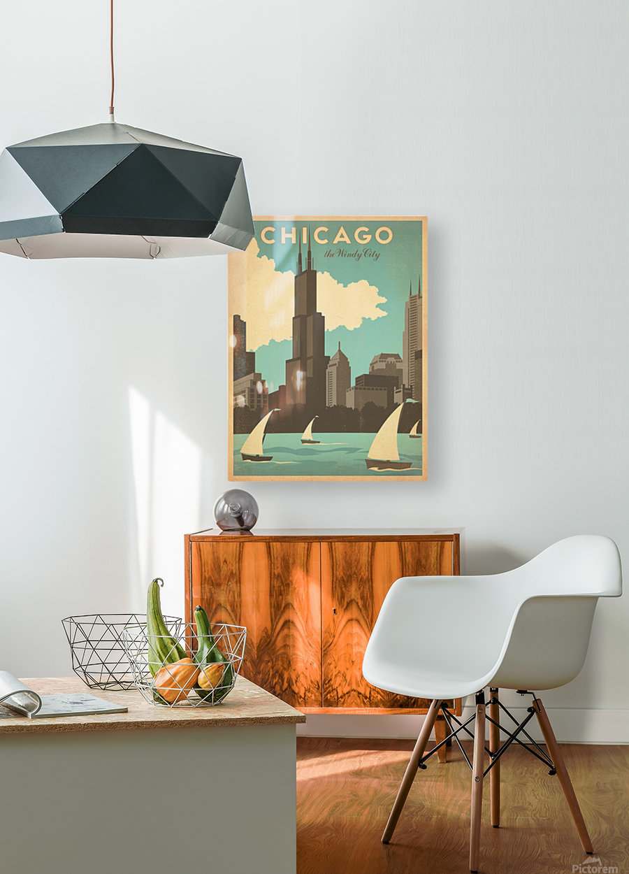 Chicago the Windy City American travel poster by VINTAGE POSTER